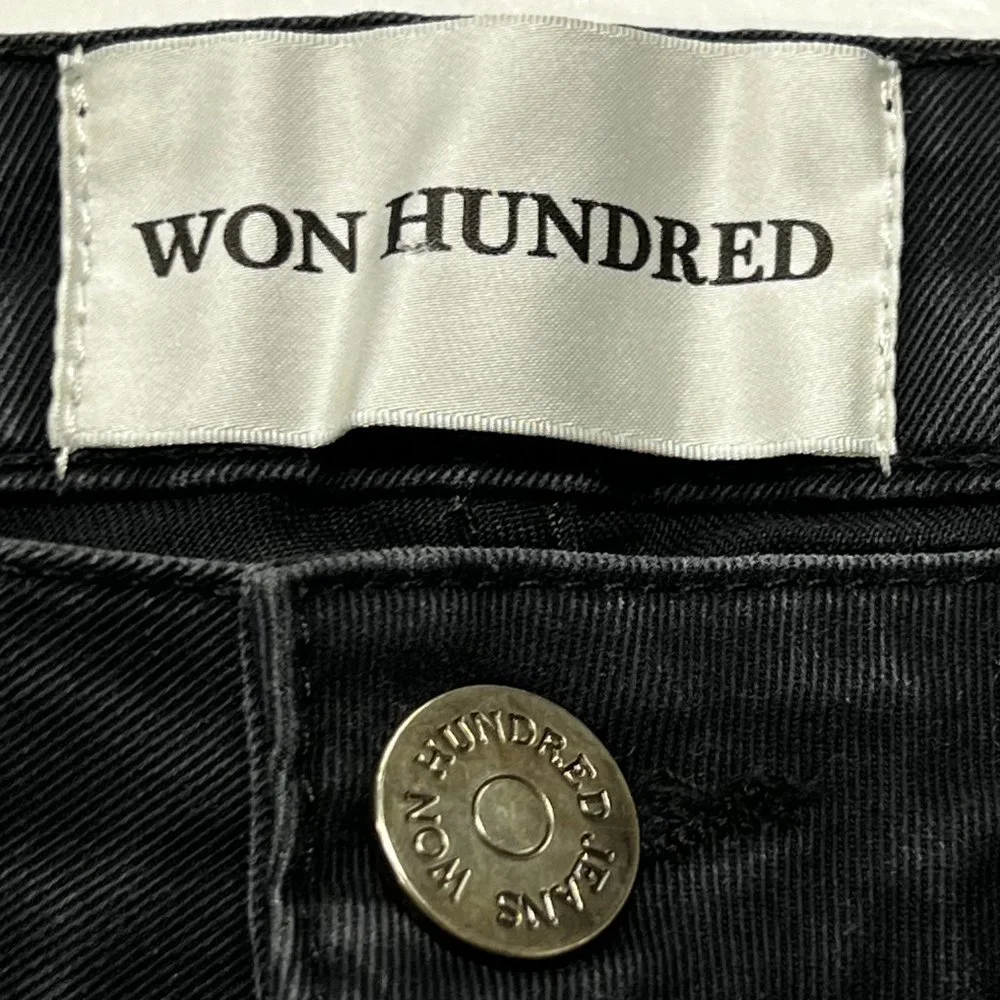Won Hundred Jeans Mens 30 x 32 Black 5 Pocket Straight‎